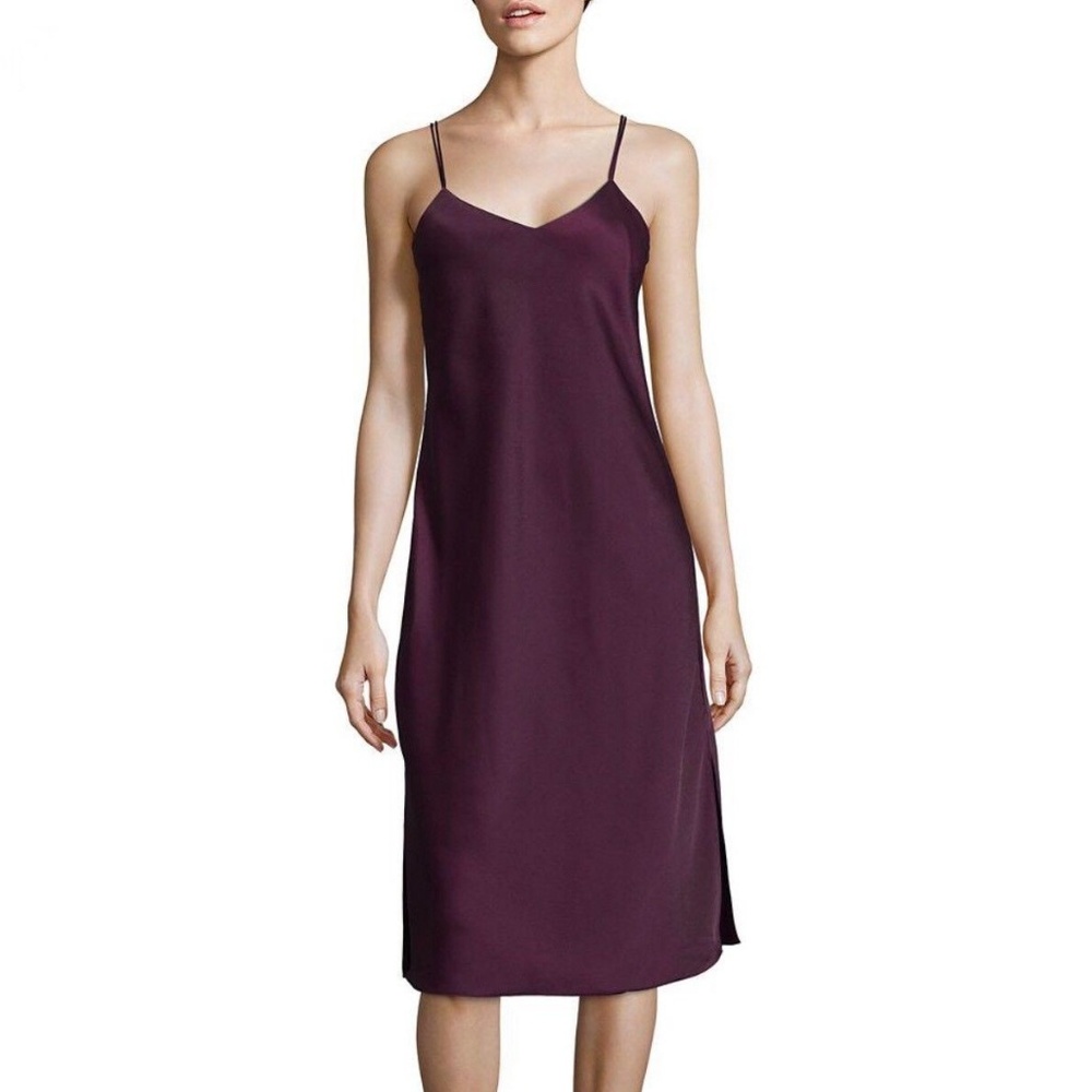 Sam Edelman Black Side Slit Slip Dress